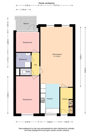 Floorplan - Staalstraat 176, 8301 XX Emmeloord
